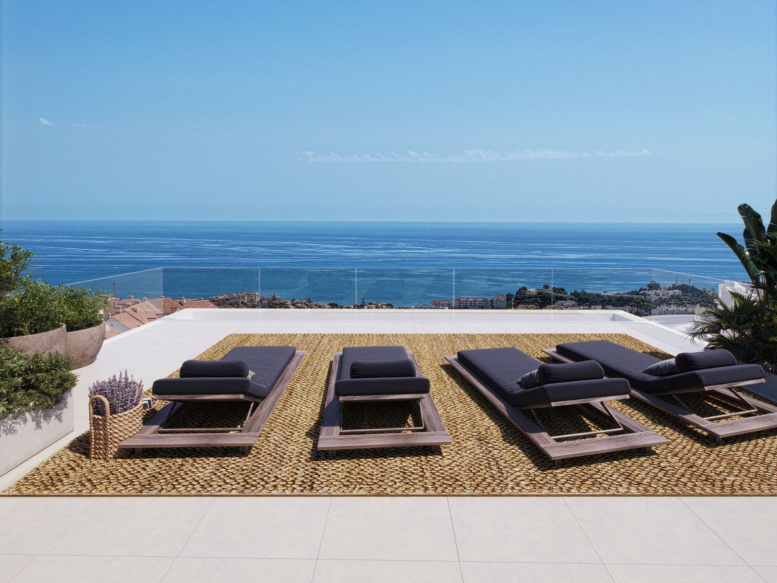 3 Bed Middle Floor Apartment in Mijas in Mijas — Semi-Detached House